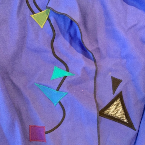 Vintage Retro 80s abstract cardigan - Picture 2 of 4